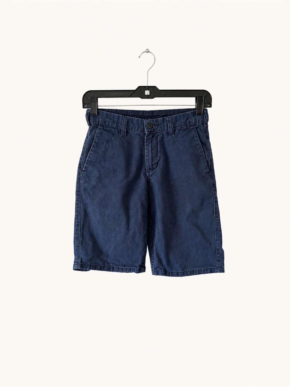 DC Shoes Boys Navy Blue Chino Shorts Size 25 Skate Casual Flat Front